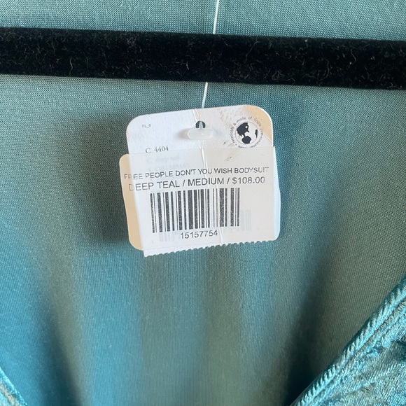 BNWT teal velvety soft bodysuit - Picture 2 of 4